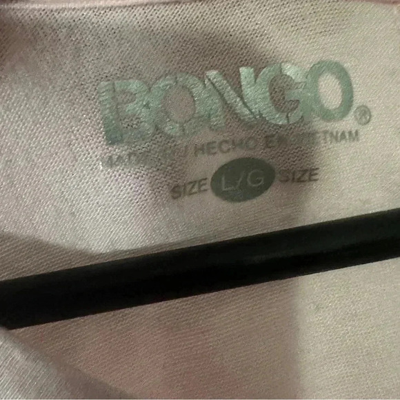 NWOT! Large BONGO Pink Half Sleeve Light Pink Top - Picture 6 of 8